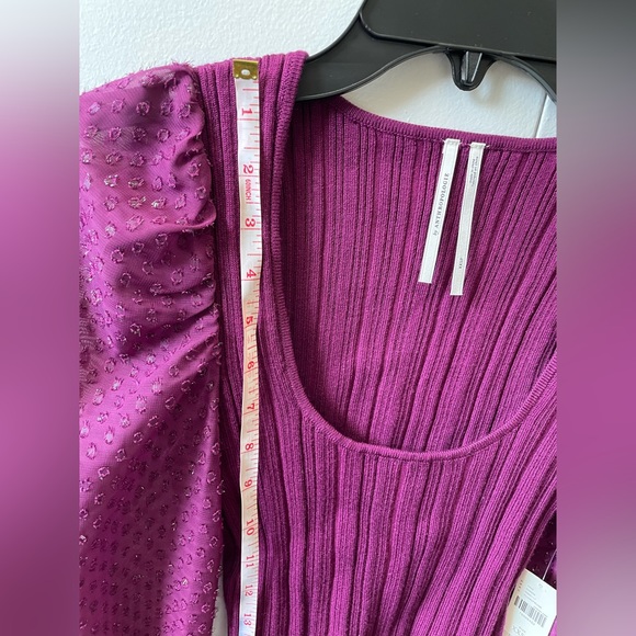 NWT Anthropologie Plum/Purple Long sleeve Sweater - Picture 10 of 14